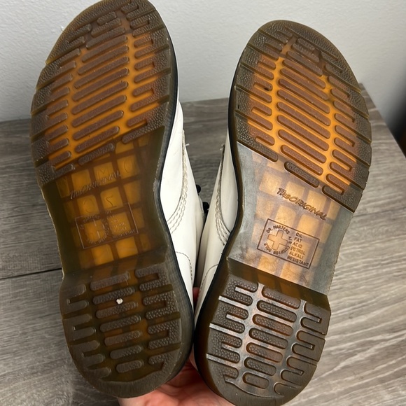 Dr. Martens White Vinyl Boots - Picture 5 of 7